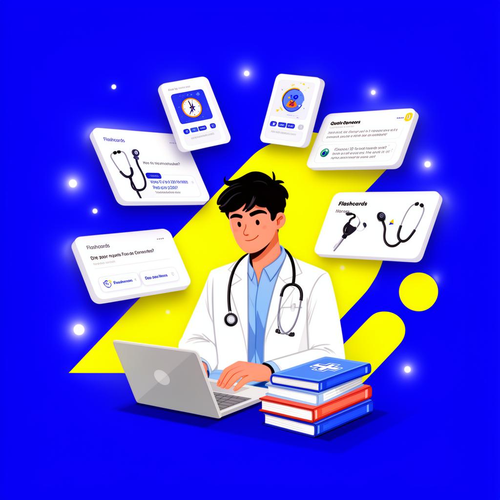 Estudante de medicina revisando conteúdos do Clube MédicoCDF